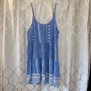 Blue & White Greek Inspired Summer Dress